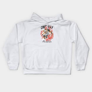 tiger and fire Kids Hoodie
